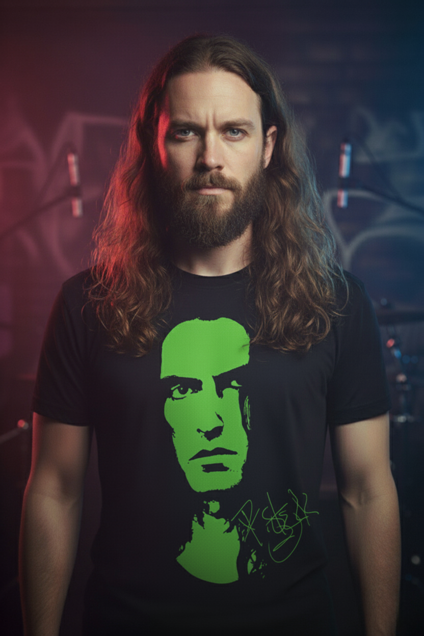 T-Shirt Peter Steele | green Print